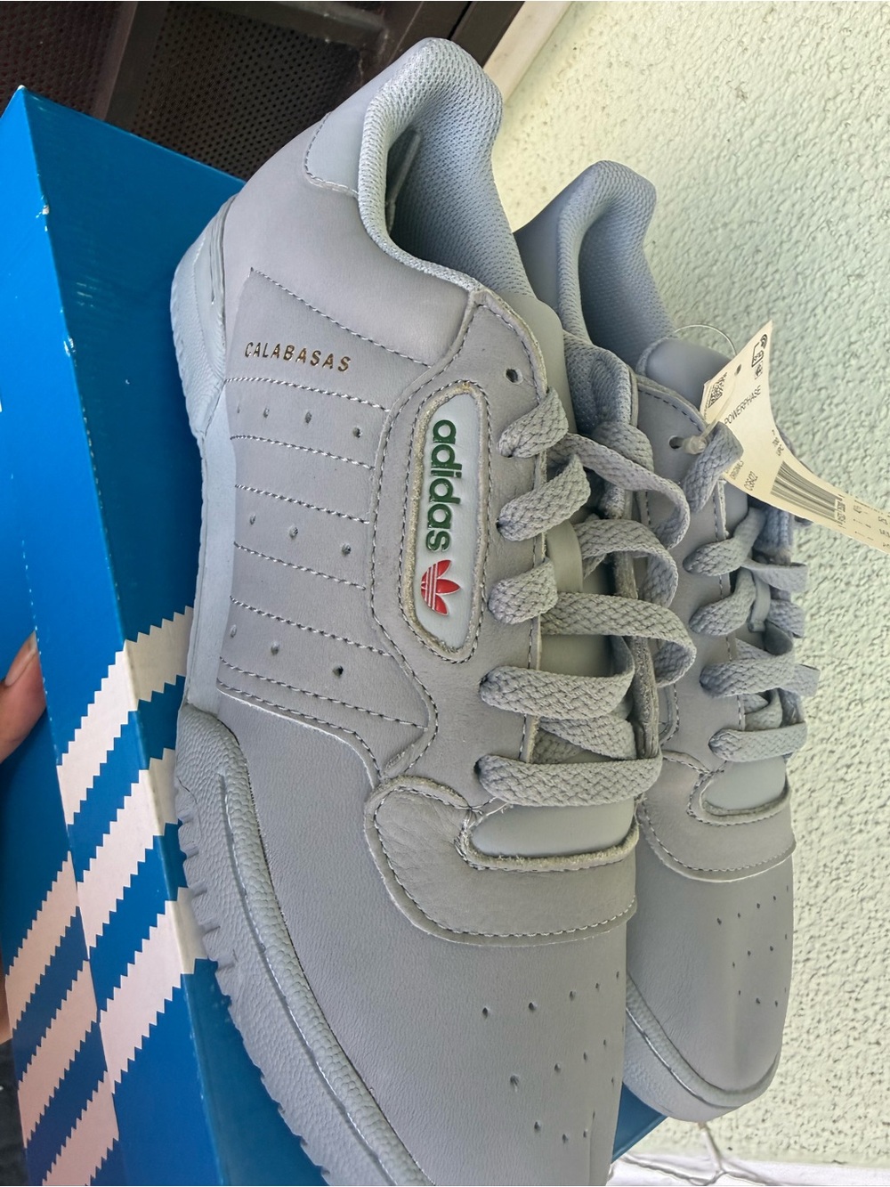 adidas Yeezy PowerPhase Calabasas Light Gray Sneakers